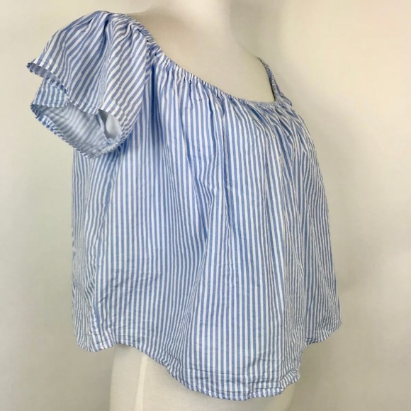 Striped Off Shoulder Top - Picture 6 of 9